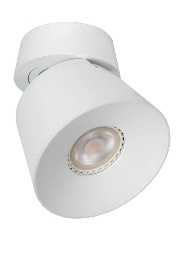 Lucide TRIGONO - Spot plafond - Ø 10,5 cm - 1xGU10 - Blanc - éteint